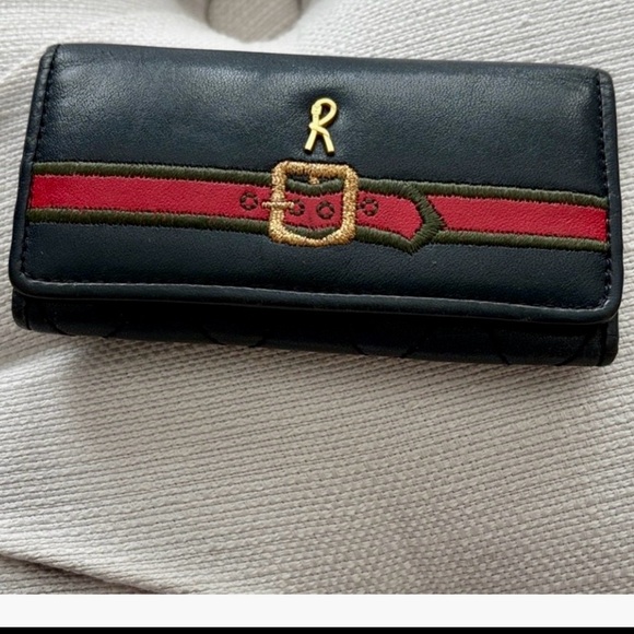 Roberta di Camerino Handbags - Roberta Di Camerino leather key case card holder made in Italy